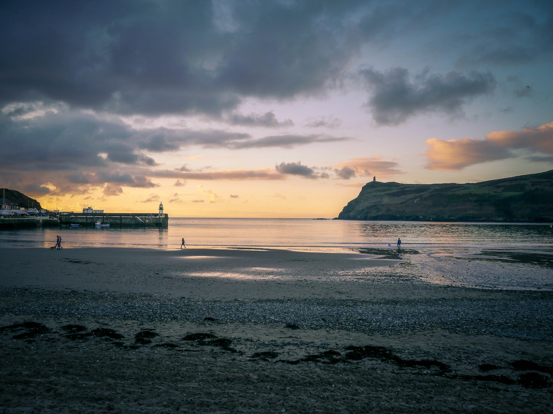 Port Erin Beach at sunset, Isle of Man